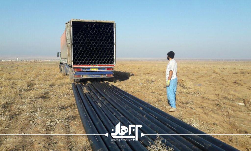 اجرای سیستم آبیاری و انتقال آب